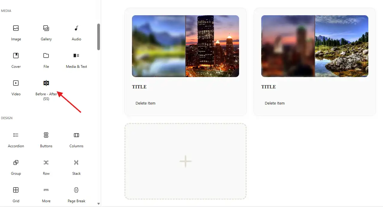 SS Gutenberg Before After Backend